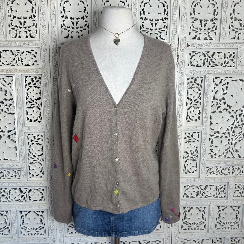 Classiques Entier Brown Tan Patchwork Soft 100% C… - image 1